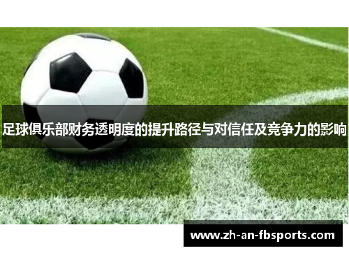 足球俱乐部财务透明度的提升路径与对信任及竞争力的影响 足球俱乐部财务透明度的提升路径与对信任及竞争力的影响